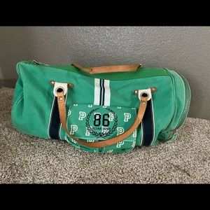 VS Pink Green Duffel Bag